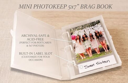 UniKeep Mini PhotoKeep Binder with 40 Clear Pages to Hold 5x7 inch Photos in Saudi Arabia