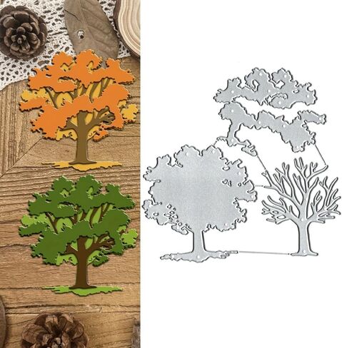 Layered Tree Frame Metal Die Cuts Cutting Dies Paper Cards Cutting Dies Cut Stencils for DIY Embossing Card Making Book Tags Decorative Paper Dies Scrapbooking in Saudi Arabia