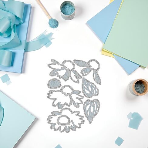 Coneflower Cutting Dies for Card Making, Cutting Dies Cut Stencils for DIY Scrapbooking Photo Album Decorative Embossing Paper Dies for Card Making Templated in Kuwait