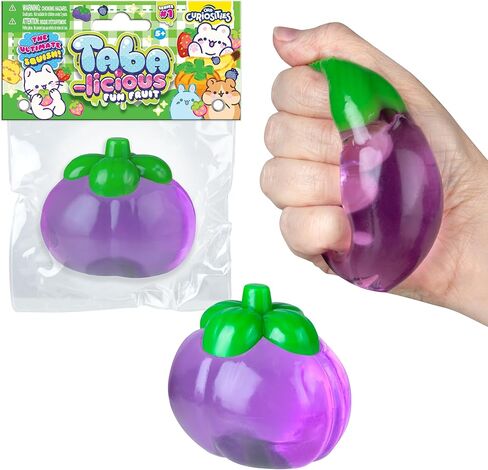 ORB Tabalicious TABA Squishy Plum Fun Fruit Toy - Cute, Sticky Fruit TABA Squishies with Transparent Realistic Color - Squishy Stress Ball Toys - Kawaii Sensory Fidget Toys for Kids and Adults in Saudi Arabia