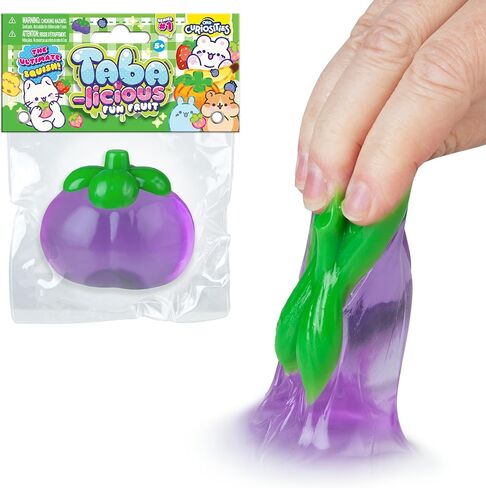 ORB Tabalicious TABA Squishy Plum Fun Fruit Toy - Cute, Sticky Fruit TABA Squishies with Transparent Realistic Color - Squishy Stress Ball Toys - Kawaii Sensory Fidget Toys for Kids and Adults in Saudi Arabia