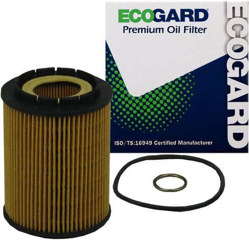 ECOGARD X5545 Premium Cartridge Engine Oil Filter for Conventional Oil Fits Volkswagen Jetta 2.8L 1996-2002, Touareg 3.2L 2004-2006, Touareg 3.6L 2007-2011, Touareg 4.2L 2004-2007 in Kuwait