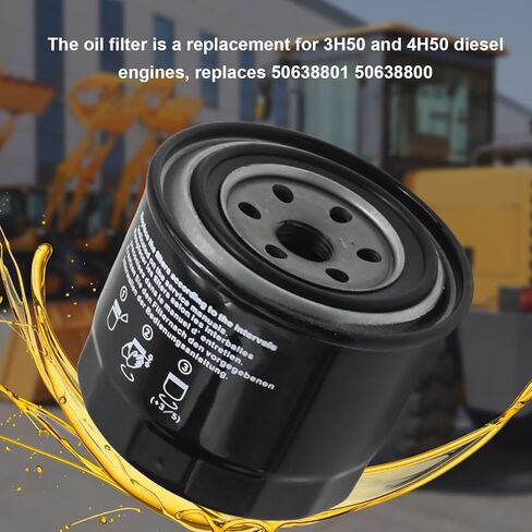 50638801 Oil Filter, Replacement for Hatz 3H50 4H50 Diesel Engine, Replaces 50638800 in Saudi Arabia