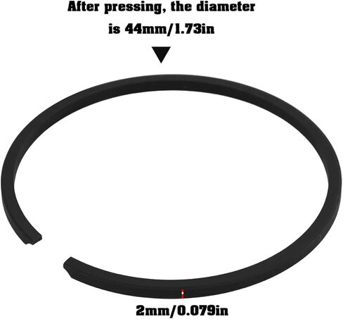 4 Pcs Motorcycle Engine 44mm Piston Rings 6040696 44x2mm Fit for 49cc 2-Stroke Motorcycles Mini Off-Road Motorcycles ATV in Kuwait