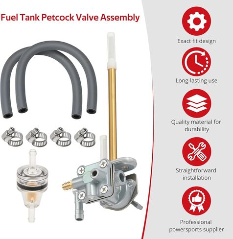 JAVIK Fuel Tank Petcock Valve Assembly For Kawasaki KLR650 1987-2018 Tengai 650 KL650B 1990-1991 O.E.M# 51023-1148 51023-0003 in Kuwait