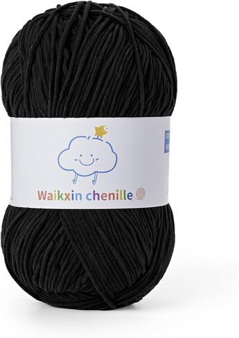 Fluffy Chenille Yarn for Crocheting, Baby Yarn for Crocheting Soft, 100g/3.52oz Velvet Amigurumi Yarn, Fingering Weight Yarns for Crocheting Baby Blankets、DIY Craft.(Beige) in Saudi Arabia