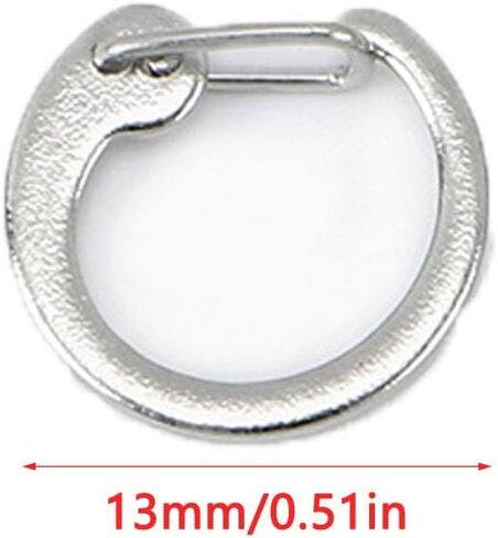 30 Pack Blazer Button Clips Non Sewing Small Spring O Rings Round Carabiner Clip Snap for Metal Blazer Buttons Suits Sport Coat Uniform Jackets Vintage Antique Shank Button Sewing Buttons in Kuwait