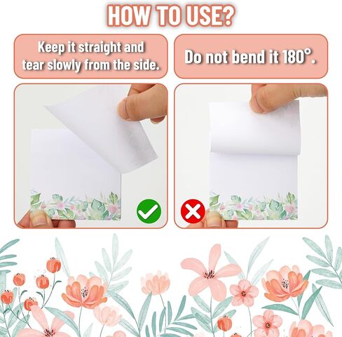Mr. Pen- Wildflower Sticky Notes, 3"x3", 6 Pack, 300 Sheets, Untamed Flora Sticky Notes, Self-Stick Note Pads, Adorable Memo Pads for Journal, Planners, Office, School, Home, Stationery Gift in Saudi Arabia