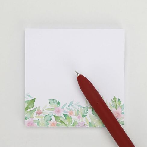 Mr. Pen- Wildflower Sticky Notes, 3"x3", 6 Pack, 300 Sheets, Untamed Flora Sticky Notes, Self-Stick Note Pads, Adorable Memo Pads for Journal, Planners, Office, School, Home, Stationery Gift in Saudi Arabia
