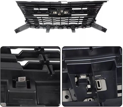 Black&Chrome Front Grille Compatible with 2015 2016 2017 2018 2019 2020 Chevrolet Colorado in Saudi Arabia