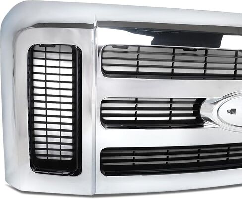 Suitable for Chrome Grille Grill Assembly for 2008 2009 2010 Ford F250 F350 F450 F550 Super Duty Pickup Truck – OEM Style Replacement in Kuwait
