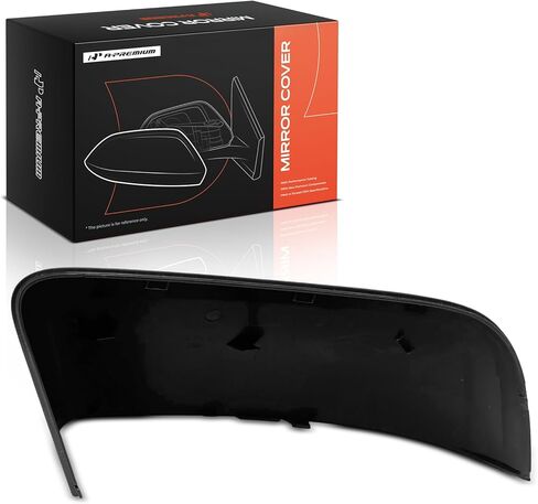 A-Premium Passenger Side Rearview Mirror Cover Cap - Compatible with Ford Ranger 2019 2020 2021 2022 2023 - Textured Black, Without Turn Signal Hole in Kuwait