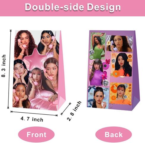 Mozin 12Pcs Katseye Party Gift Bags Goodie Bags, Katseye Party Supplies for Kids Birthday Decorations in Saudi Arabia