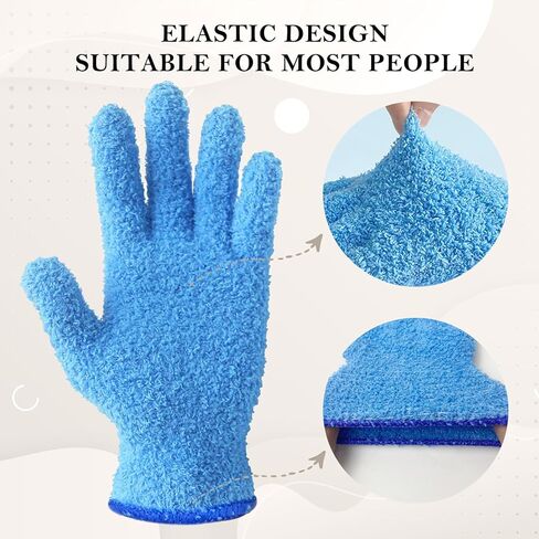 Evridwear Microfiber Plant Dusting Gloves Reusable Leaf Cleaning Glove for Houseplants,Blinds,Furniture and Small Objects in Kuwait