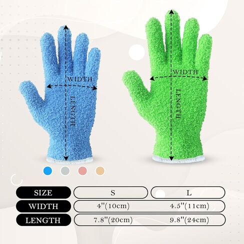 Evridwear Microfiber Plant Dusting Gloves Reusable Leaf Cleaning Glove for Houseplants,Blinds,Furniture and Small Objects in Kuwait