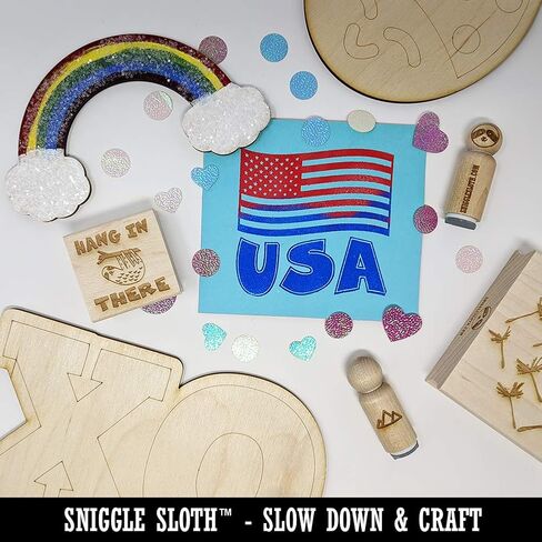 Hibiscus Flower Trio Square Rubber Stamp for Stamping Crafting - 1.75in Medium in Kuwait