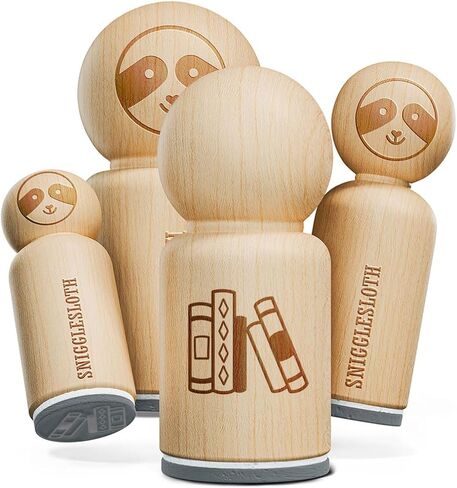 Books in a Row Reading Library Rubber Stamp for Stamping Crafting Planners - 1/2 Inch Mini in Kuwait