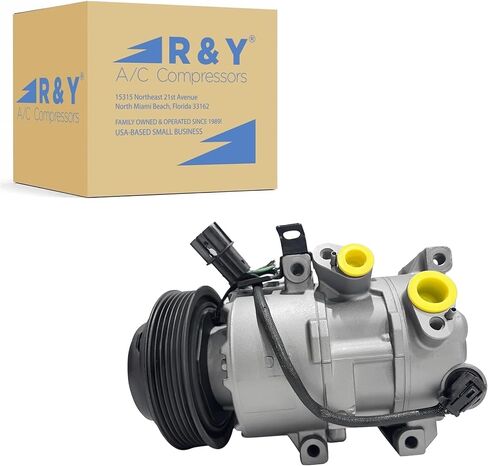 RYC Automotive Air Conditioning Compressor and A/C Clutch AD-1722 (Fits Kia Soul 1.6L 2020, 2021, 2022; Fits Kia Seltos 1.6L 2021, 2022, 2023, 2024) in Kuwait