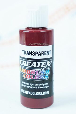 Createx Airbrush Colors 5124 Transparent Deep Red 2oz. Paint. in Saudi Arabia