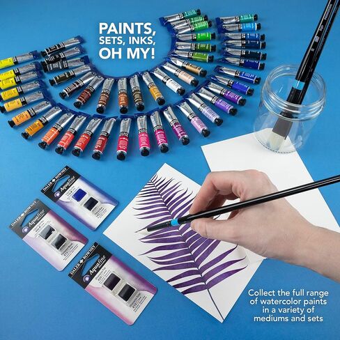 دهانات ألوان مائية من Daler Rowney Aquafine - أنابيب طلاء ألوان مائية لورق الألوان المائية والمزيد - أنابيب ألوان مائية للفنانين والطلاب - لوازم فنية ممتازة لجميع مستويات المهارة in Kuwait