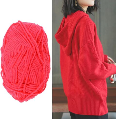 Milk Cotton Yarn Chunky Soft Warm Wool for Crochet Knitting DIY Sweaters Hats Scarves Skin Care Cashmere Feel Machine Washable Knitting Accessories in Kuwait