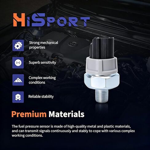 HiSport 83530-60020 Oil Pressure Switch Sensor - Compatible with Chevy Geo Lexus Pontiac Scion Subaru Toyota Prizm CT200h ES300 ES300h ES330 ES350 GS F GS300 GS350 1993-2016 - Replace 37241-RNA-A01 in Kuwait