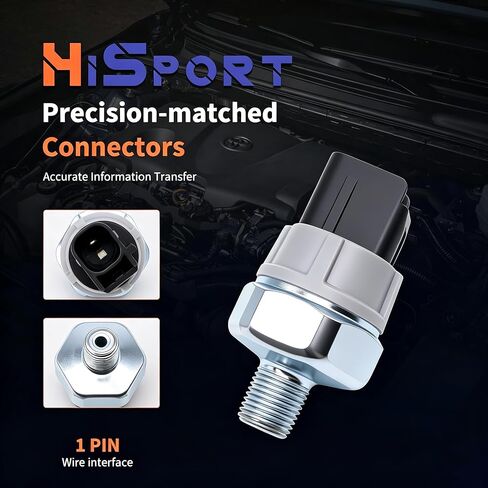 HiSport 83530-60020 Oil Pressure Switch Sensor - Compatible with Chevy Geo Lexus Pontiac Scion Subaru Toyota Prizm CT200h ES300 ES300h ES330 ES350 GS F GS300 GS350 1993-2016 - Replace 37241-RNA-A01 in Kuwait