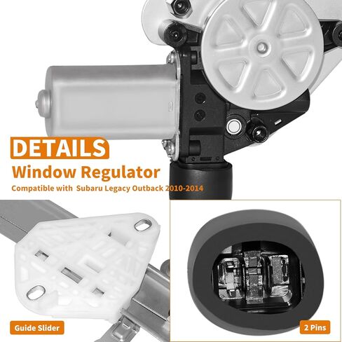 751-343 Replacement Front Passenger Side Power Window Regulator with Motor Assembly for Subaru Legacy Outback 2010-2014 in Kuwait