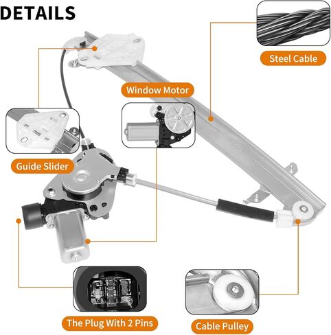 751-343 Replacement Front Passenger Side Power Window Regulator with Motor Assembly for Subaru Legacy Outback 2010-2014 in Kuwait