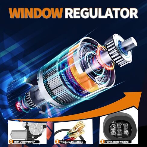 751-343 Replacement Front Passenger Side Power Window Regulator with Motor Assembly for Subaru Legacy Outback 2010-2014 in Kuwait