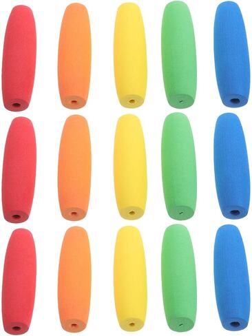 LALAFINA 15pcs Colorful Crochet Hook Grips Non-Slip Ergonomic Crochet Hook Handle for Arthritic Hands, Knitting Accessories in Kuwait