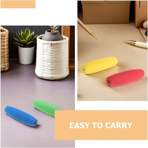 LALAFINA 15pcs Colorful Crochet Hook Grips Non-Slip Ergonomic Crochet Hook Handle for Arthritic Hands, Knitting Accessories in Kuwait