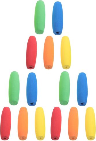 LALAFINA 15pcs Colorful Crochet Hook Grips Non-Slip Ergonomic Crochet Hook Handle for Arthritic Hands, Knitting Accessories in Kuwait