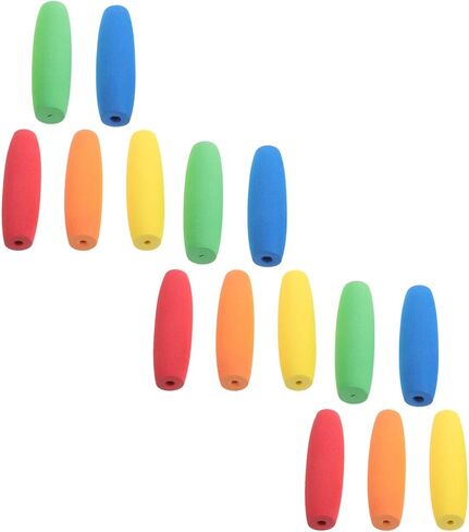 LALAFINA 15pcs Colorful Crochet Hook Grips Non-Slip Ergonomic Crochet Hook Handle for Arthritic Hands, Knitting Accessories in Kuwait