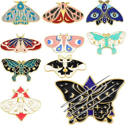 Wavyknot 10 Pcs Butterfly Needle Minder Magnetic Needle Keeper Cross Stitch Accessories for Embroidery Accessories Sewing Needles and Pin Holders Ideal Gift in Saudi Arabia