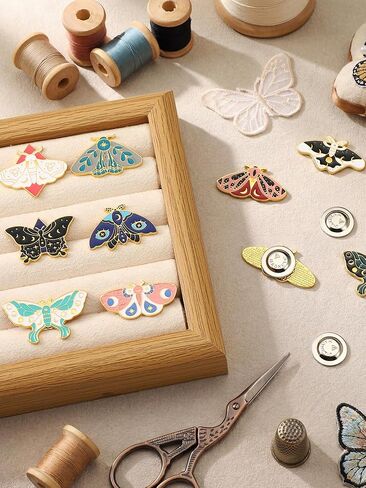 Wavyknot 10 Pcs Butterfly Needle Minder Magnetic Needle Keeper Cross Stitch Accessories for Embroidery Accessories Sewing Needles and Pin Holders Ideal Gift in Saudi Arabia