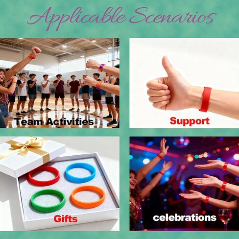 5-5000 Pcs Custom Rubber Bracelets Bulk - Personalized Rubber Bracelet with Customizable Color, Pattern & Debossed Text for Corporate Procurement, School Events, Charity, Graduation & Brand Awareness in Kuwait