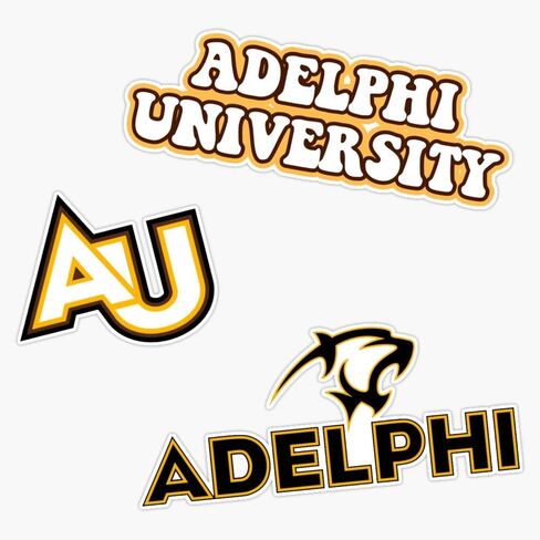 Magnet Adelphi University Pack Magnetic Reusable Vinyl Sticker Decal 5" in Saudi Arabia