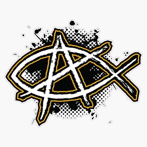 Christian Anarchy 2 Sticker Vinyl Bumper Sticker Decal Waterproof 5" in Saudi Arabia