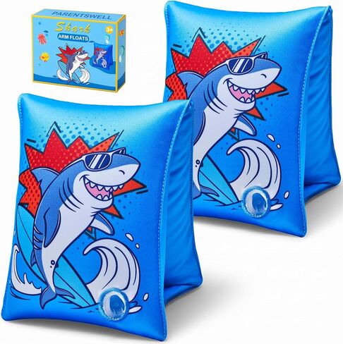 2 Pack Arm Floaties for Kids and Adults – Fabric Cover Pool Floats Arm Bands, Inflatable Water Wings Swim Rings for Ages 3-12, Swim Floaties for Pool, Toddler Arm Floaties in Kuwait