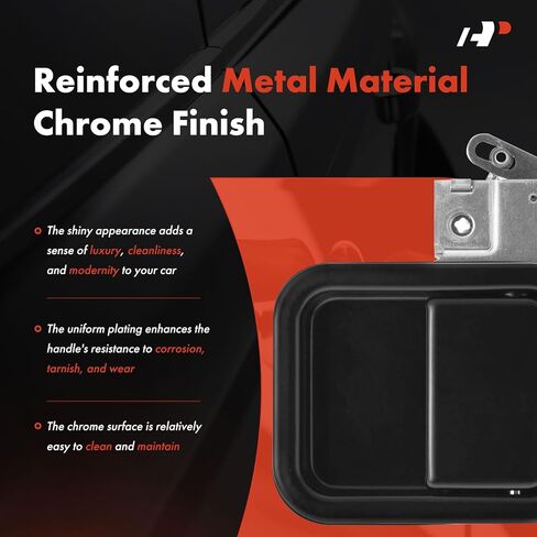 A-Premium Front Left Driver Side Exterior Door Handle Compatible with Mack MR 1981-2007, MRU 2008-2016, Black in Kuwait