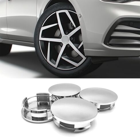 Wheel Center Caps for Rims, Snap-on Wheel Rim Hub Center Caps Cover, Universal 2.36" OD 2.2" ID Tire Dust Protection Hub Cap Covers Replacement for Car Decorative Modified Accessories(4PCS) in Kuwait