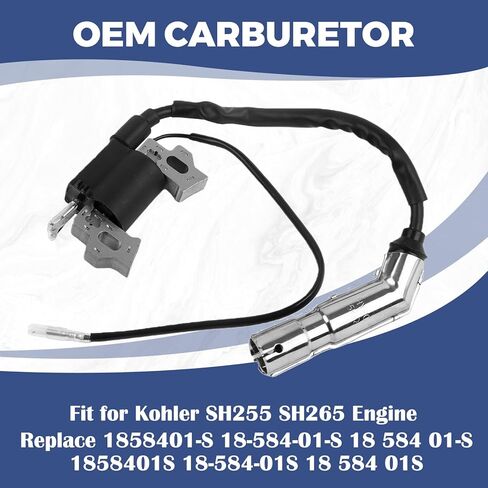 Ignition Coil Fit for Kohler SH255 SH265 Engine Replace 1858401-S 18-584-01-S 18 584 01-S 1858401S 18-584-01S 18 584 01S in Saudi Arabia