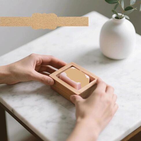 Brown Kraft Soap Labels Stickers 120pcs Homemade Soap Wrap Tags Paper Soap Sleeves Covers Tape Brown Kraft SoapLabels Soaps Packaging Paper Wrap for Homemade Packaging Supplies in Kuwait