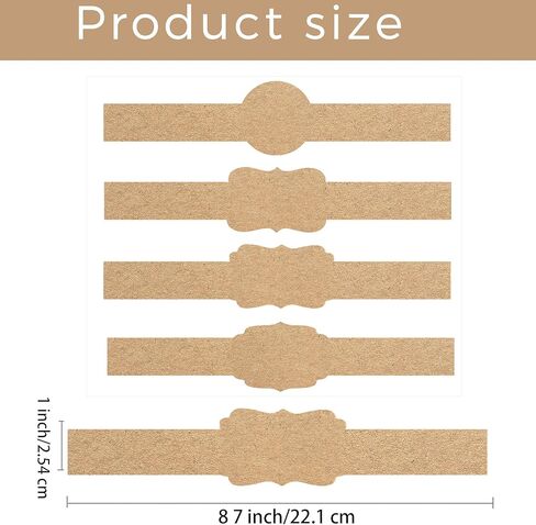 Brown Kraft Soap Labels Stickers 120pcs Homemade Soap Wrap Tags Paper Soap Sleeves Covers Tape Brown Kraft SoapLabels Soaps Packaging Paper Wrap for Homemade Packaging Supplies in Kuwait