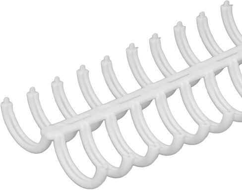 Comb Binding Spines, Professional Plastic A4 Binding Combs for 150 Pages, Ideal for Teachers Students Reports Presentations, White 10Pcs Set in Kuwait