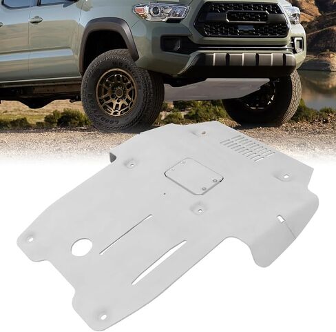 Front Skid Plate w/Sound Insulation Cotton Compatible with 2016-2023 Toyota Tacoma Off-Road PRO Sport SR5 Replacement for PTR60-35190 PTR60-35160 Under Protection Plate Aluminum 8mm in Saudi Arabia