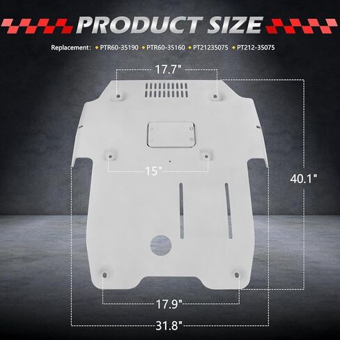Front Skid Plate w/Sound Insulation Cotton Compatible with 2016-2023 Toyota Tacoma Off-Road PRO Sport SR5 Replacement for PTR60-35190 PTR60-35160 Under Protection Plate Aluminum 8mm in Saudi Arabia