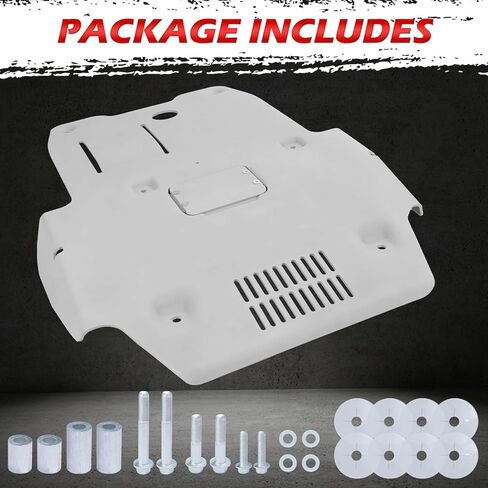 Front Skid Plate w/Sound Insulation Cotton Compatible with 2016-2023 Toyota Tacoma Off-Road PRO Sport SR5 Replacement for PTR60-35190 PTR60-35160 Under Protection Plate Aluminum 8mm in Saudi Arabia
