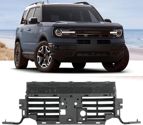 W/O Motor Lower Active Grille Shutter Assembly Fit for 2021-2025 Ford Bronco Radiator Down Shutter W/O Adaptive Cruise 2.3L 2.7L MB3Z8475DC FO1206141 MB3Z8475EB in Kuwait